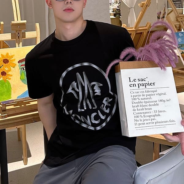 ギフトに最適モンクレール ロゴ Tシャツ 半袖 コットン パロディ mob41845